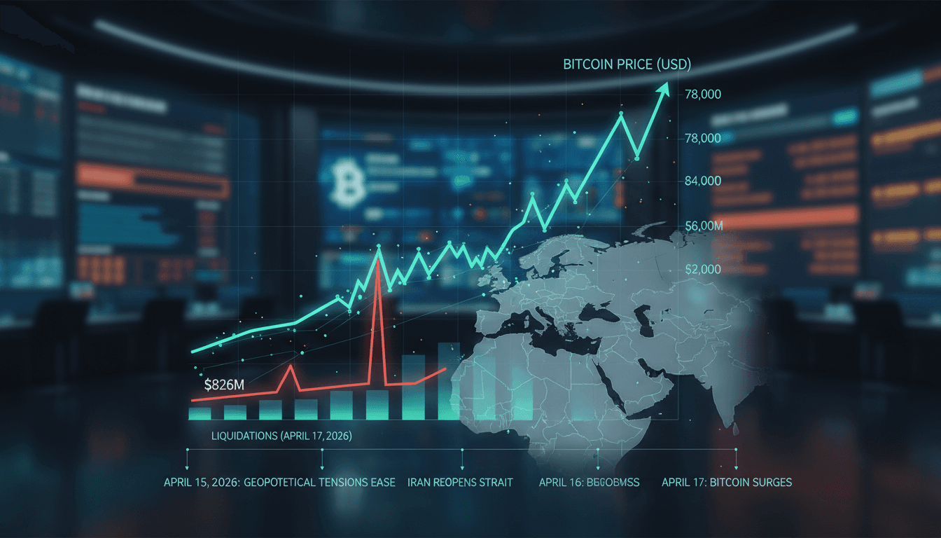 Cryptocurrency Futures Markets Experience $826 Million Liquidation as Bitcoin Surpasses $78,000