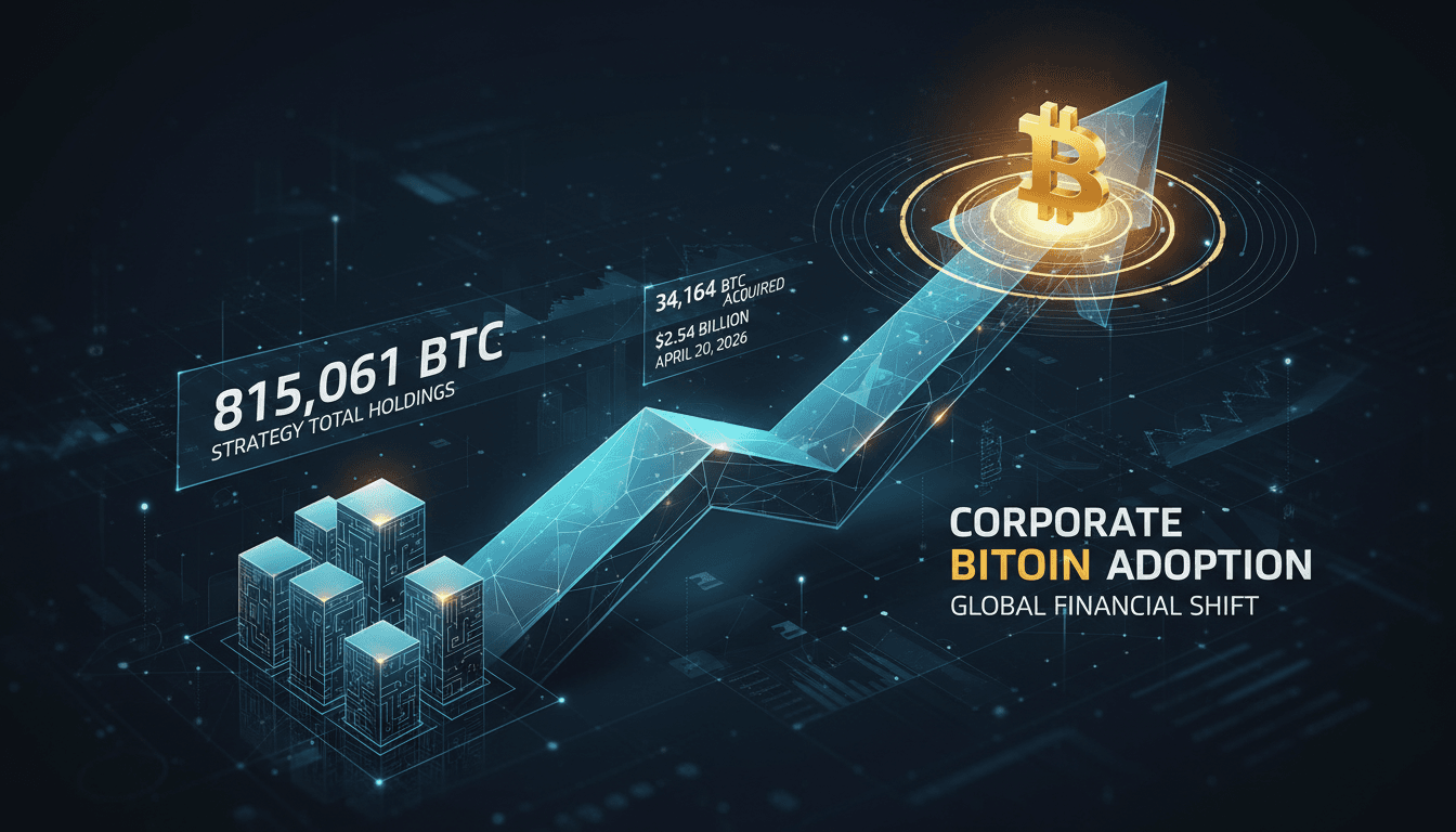 Strategy Acquires 34,164 Bitcoin for $2.54 Billion Elevating Total Holdings to 815,061 BTC