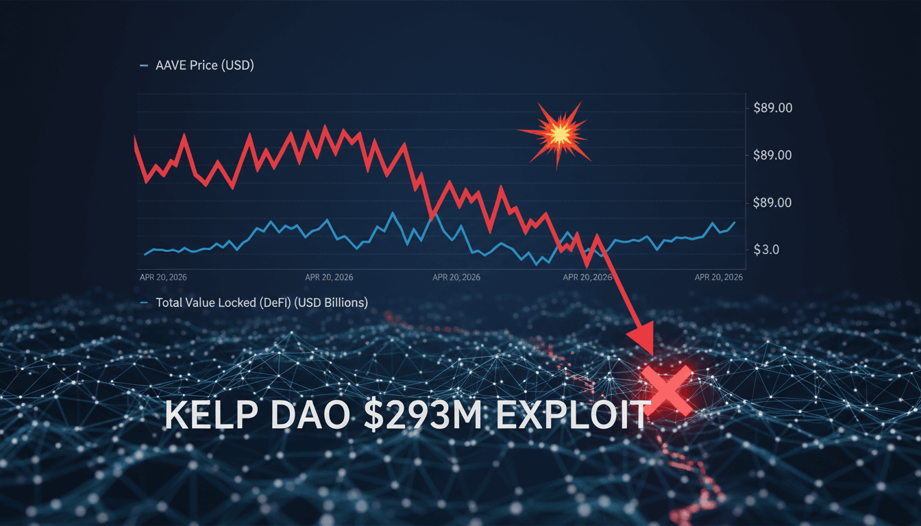 Aave Token Price Drops to $89 After Kelp DAO Exploit Causes $293 Million Losses
