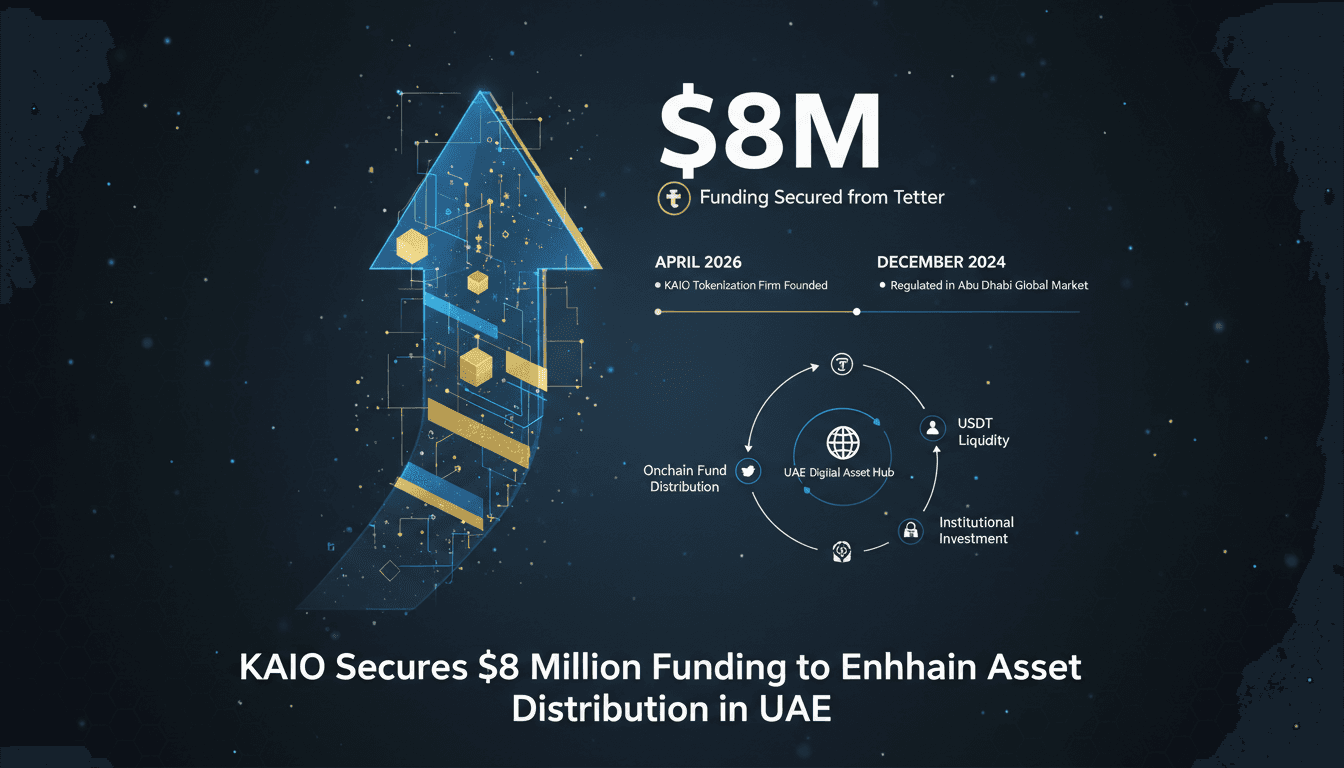 KAIO Secures $8 Million Funding from Tether to Enhance Onchain Asset Distribution in UAE