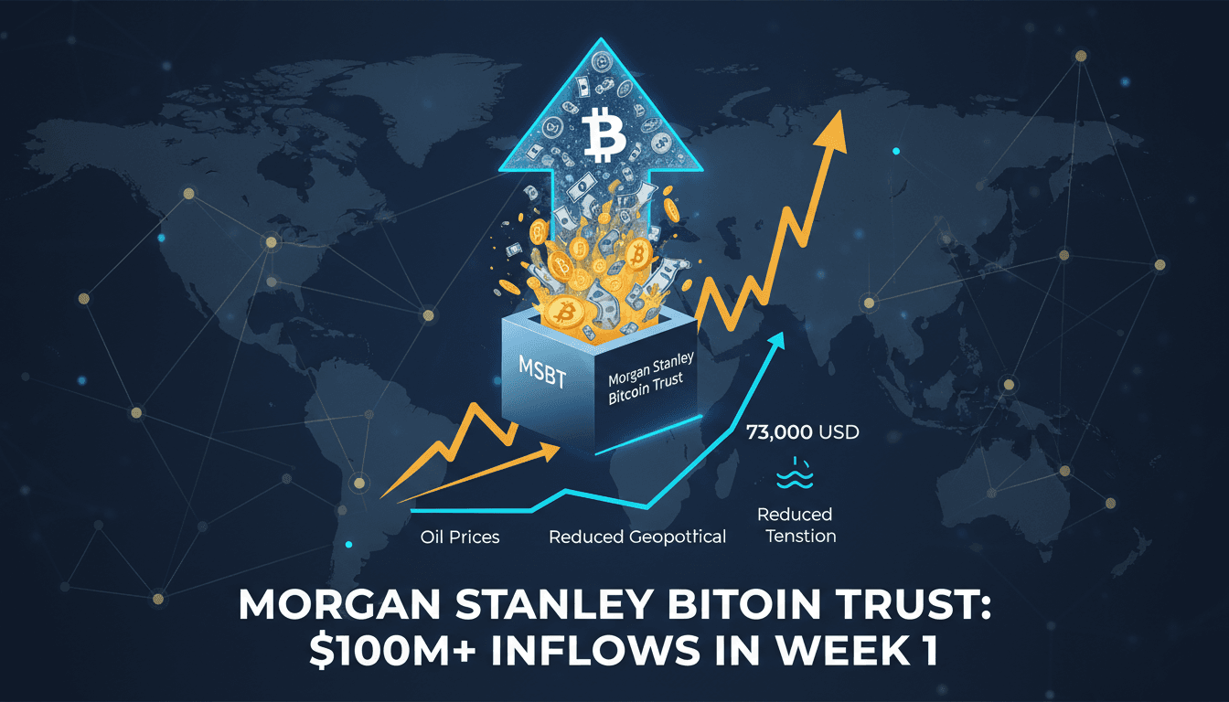 Morgan Stanley Bitcoin Trust Achieves Over $100 Million in Inflows in First Week
