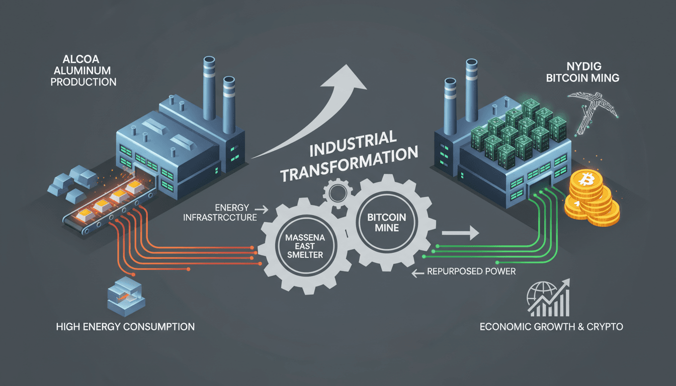 Alcoa Corporation in Advanced Talks to Sell Massena East Smelter to NYDIG for Bitcoin Mining