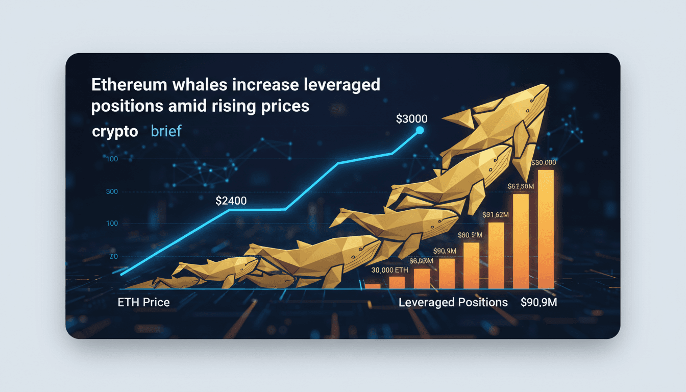 Ethereum whales increase leveraged positions amid rising prices