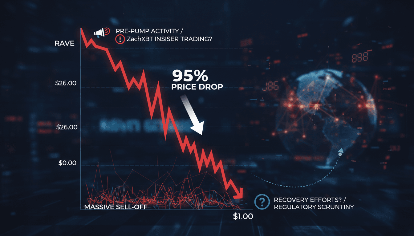 Rave Token Experiences 95% Price Drop Amid Allegations of Market Manipulation