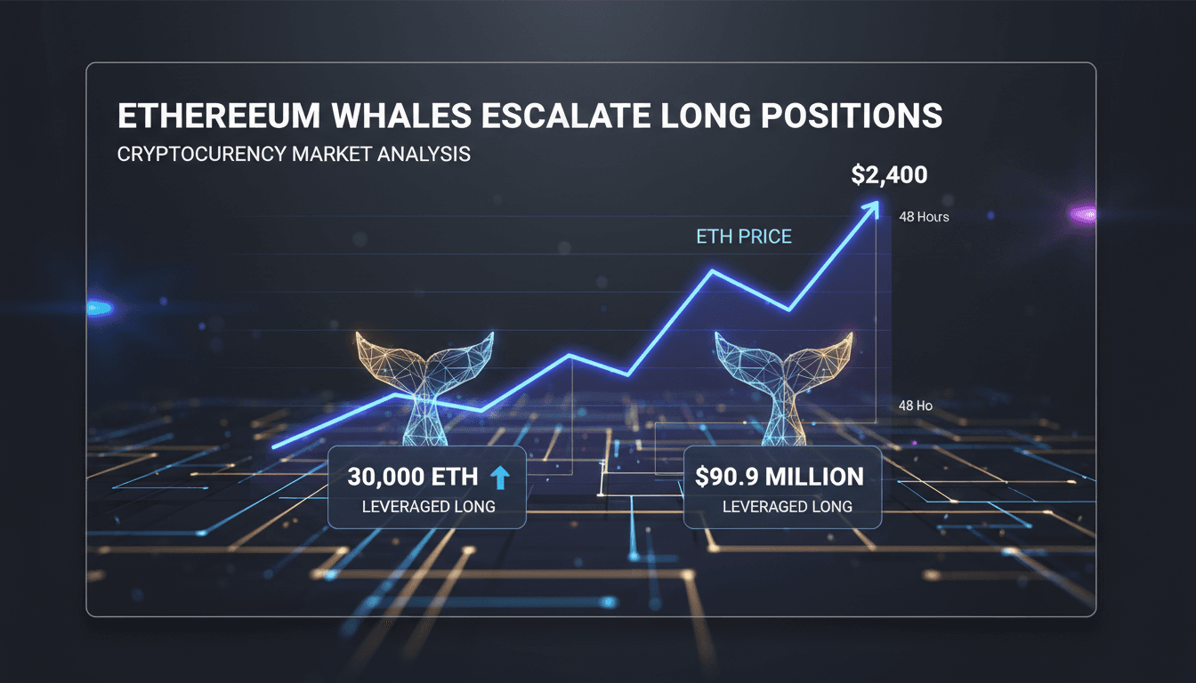 Ethereum whales increase leveraged long positions amid rising prices