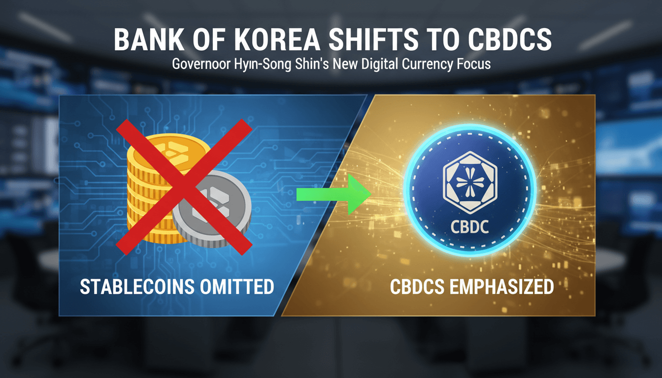 Bank of Korea Governor Emphasizes CBDCs While Omitting Stablecoins