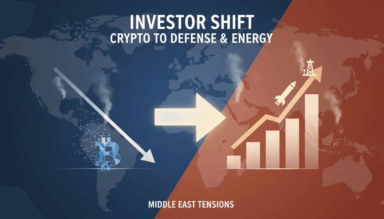 Investors Shift from Cryptocurrencies to Defense and Energy Stocks Amid Middle East Tensions