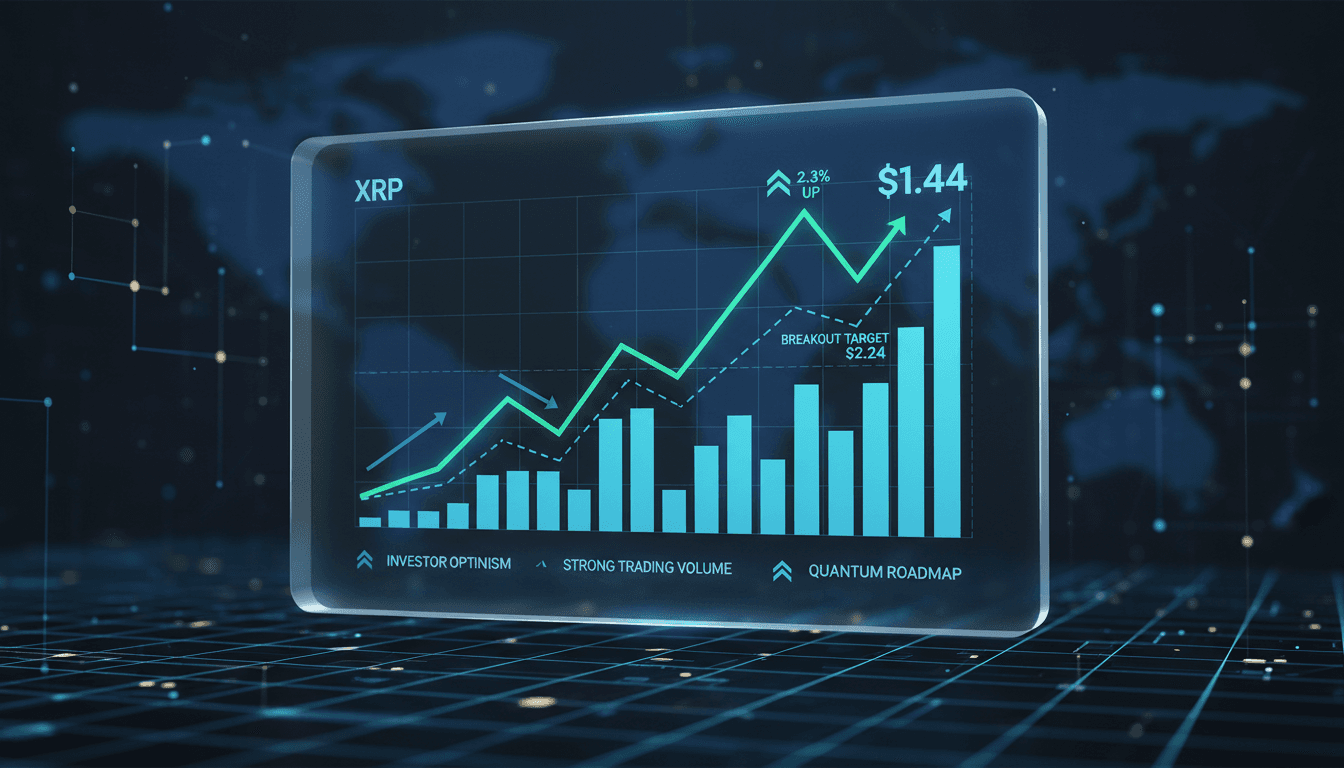 XRP price surges to $1.44 amid strong trading volume and investor optimism