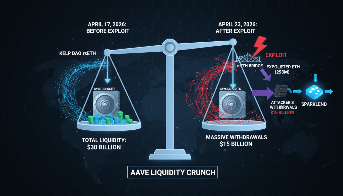 Aave Experiences $15 Billion Withdrawal Following Kelp DAO Exploit