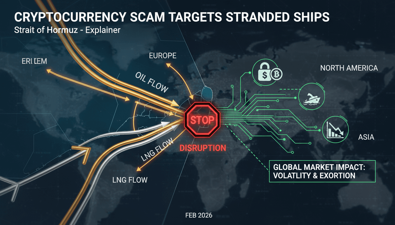 Cryptocurrency Scam Targets Stranded Ships in Strait of Hormuz
