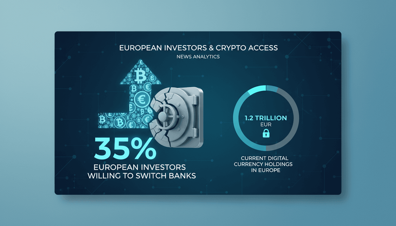 European Investors Show Increased Willingness to Switch Banks for Cryptocurrency Access