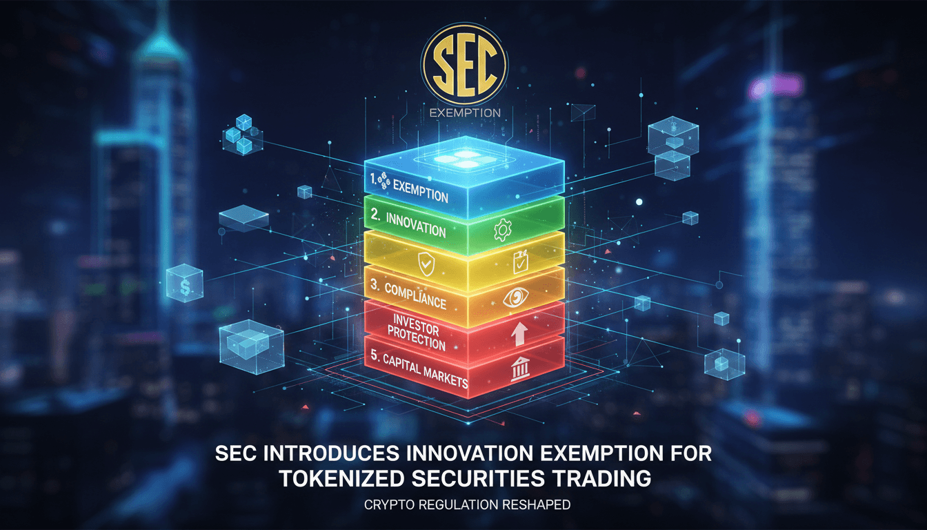 SEC Introduces Innovation Exemption for Tokenized Securities Trading