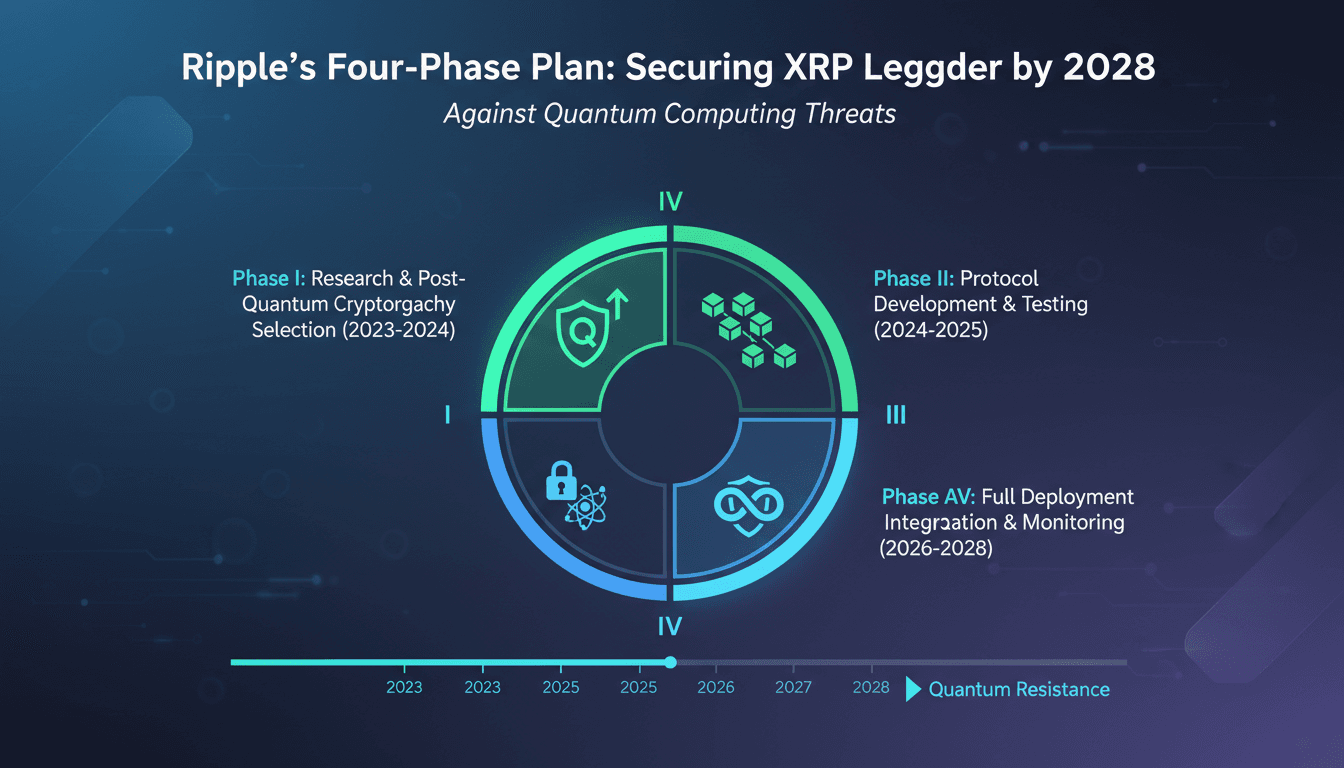 Ripple unveils four-phase plan to secure XRP Ledger against quantum computing threats by 2028