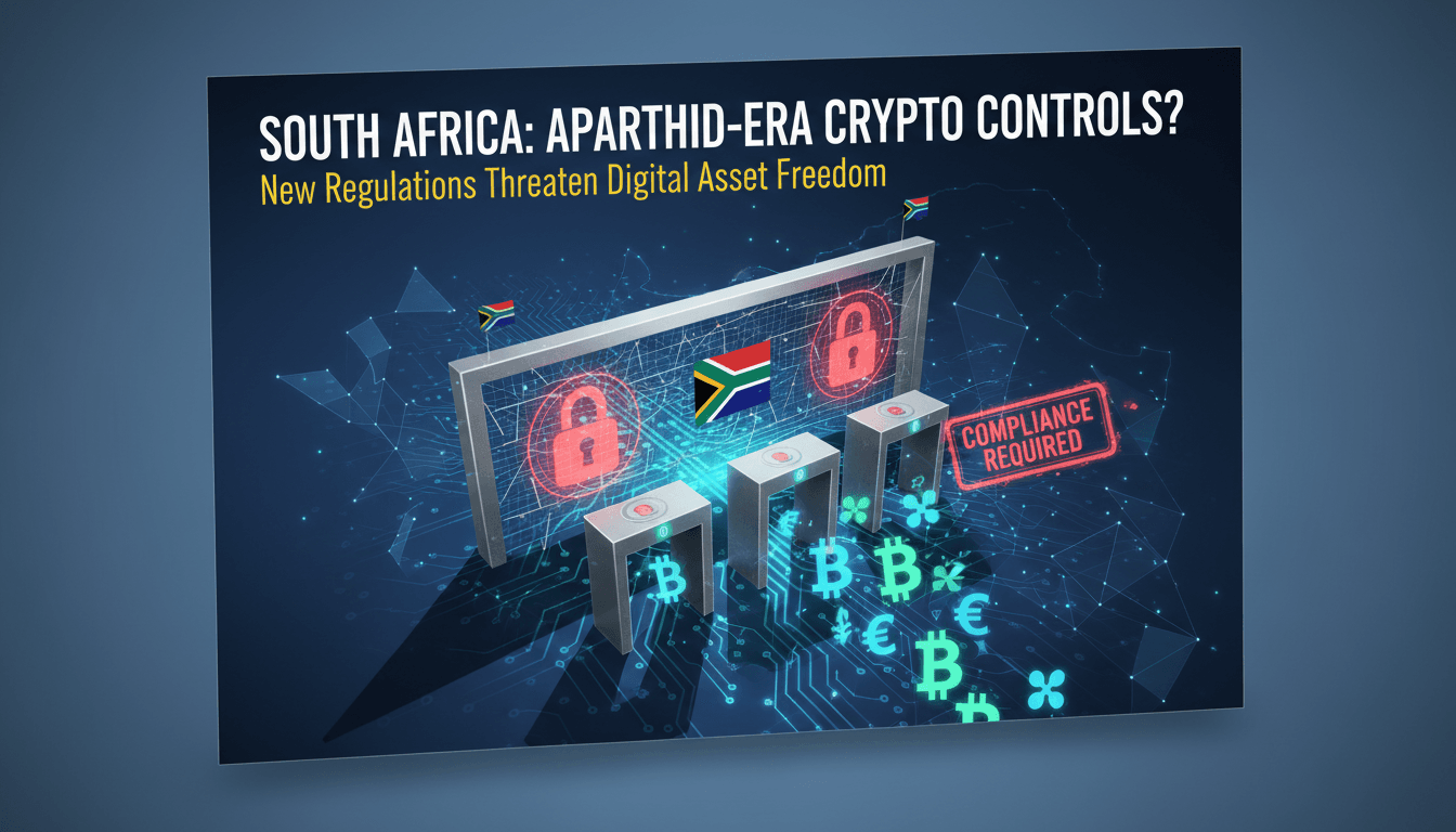 South Africa proposes stringent cryptocurrency regulations reminiscent of apartheid-era controls