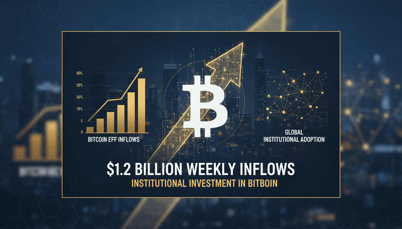 Institutional Investment in Bitcoin Surges with $1.2 Billion in Weekly Inflows