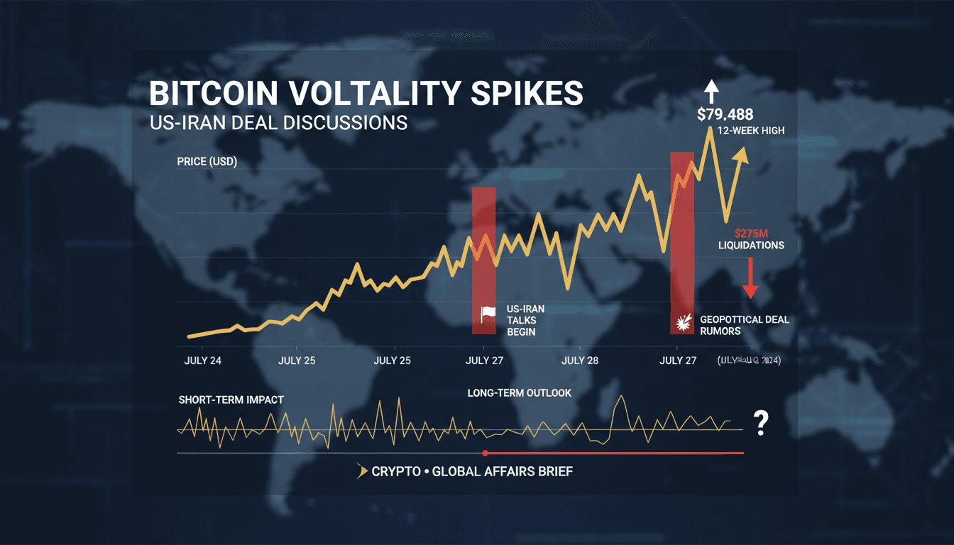 Bitcoin volatility spikes amid US-Iran deal discussions