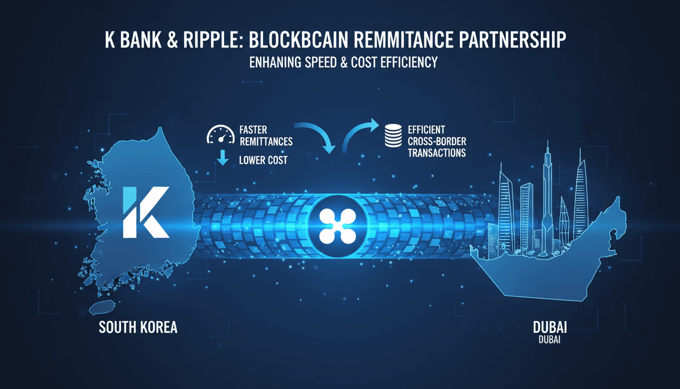 K Bank and Ripple Launch Blockchain Remittance Partnership in South Korea
