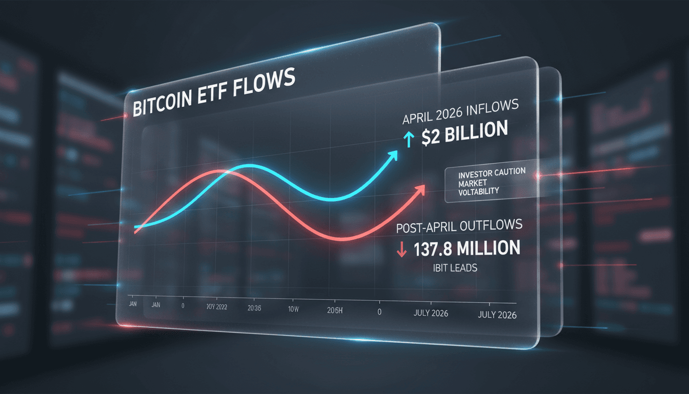 Bitcoin ETFs face significant outflows after record inflows in April 2026