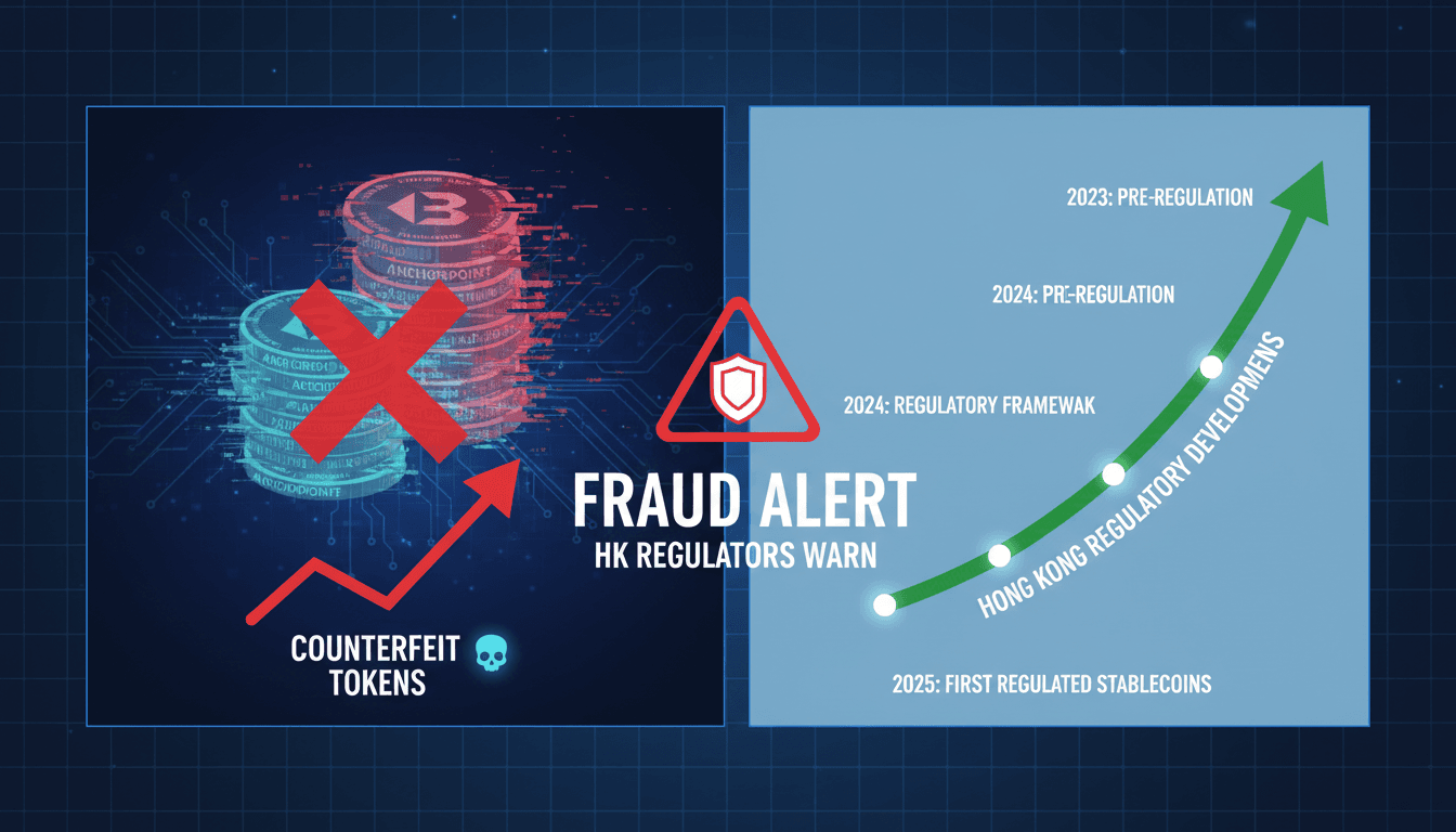 Hong Kong regulators warn of counterfeit stablecoins linked to HSBC and Anchorpoint