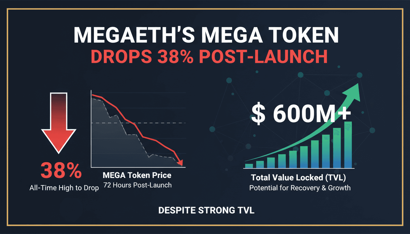 MegaETH's MEGA token drops 38% post-launch despite strong total value locked