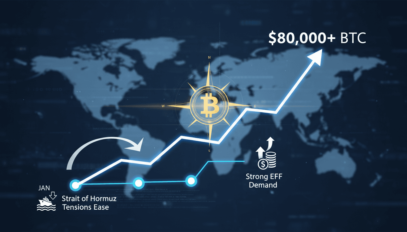Bitcoin Surpasses $80,000 Amid Geopolitical Relief and ETF Demand