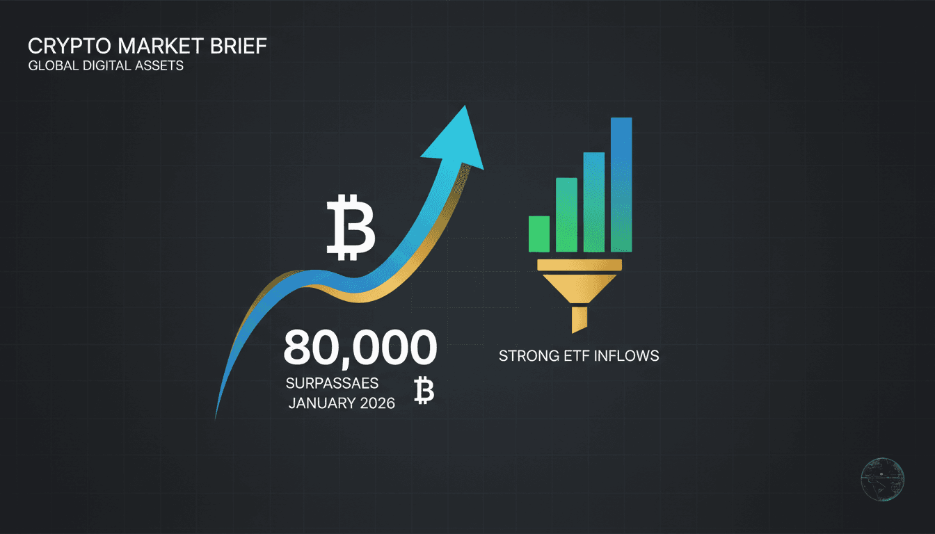 Bitcoin Surpasses $80,000 Amid Strong ETF Inflows