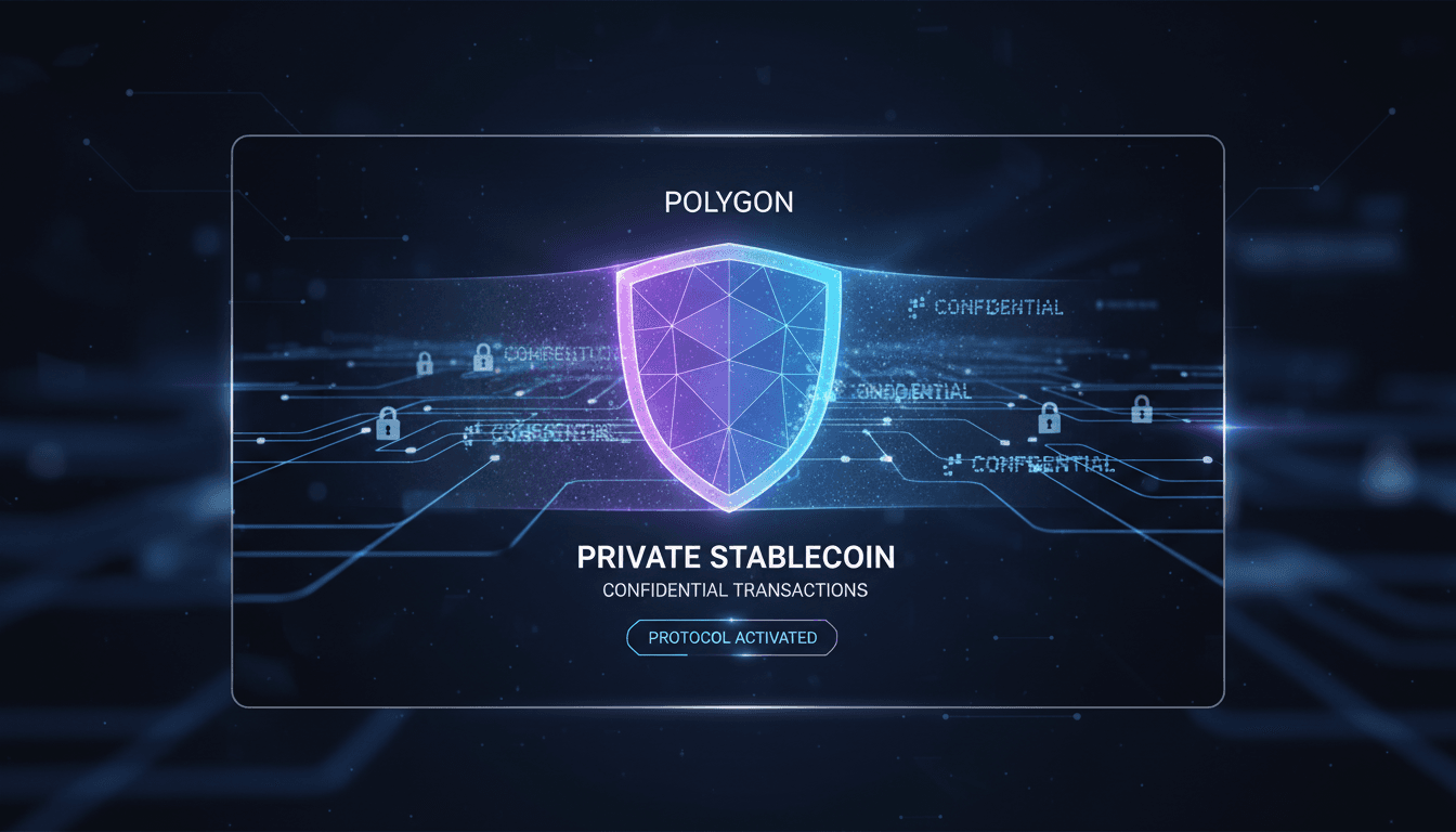 Polygon's private stablecoin payment solution launch announcement