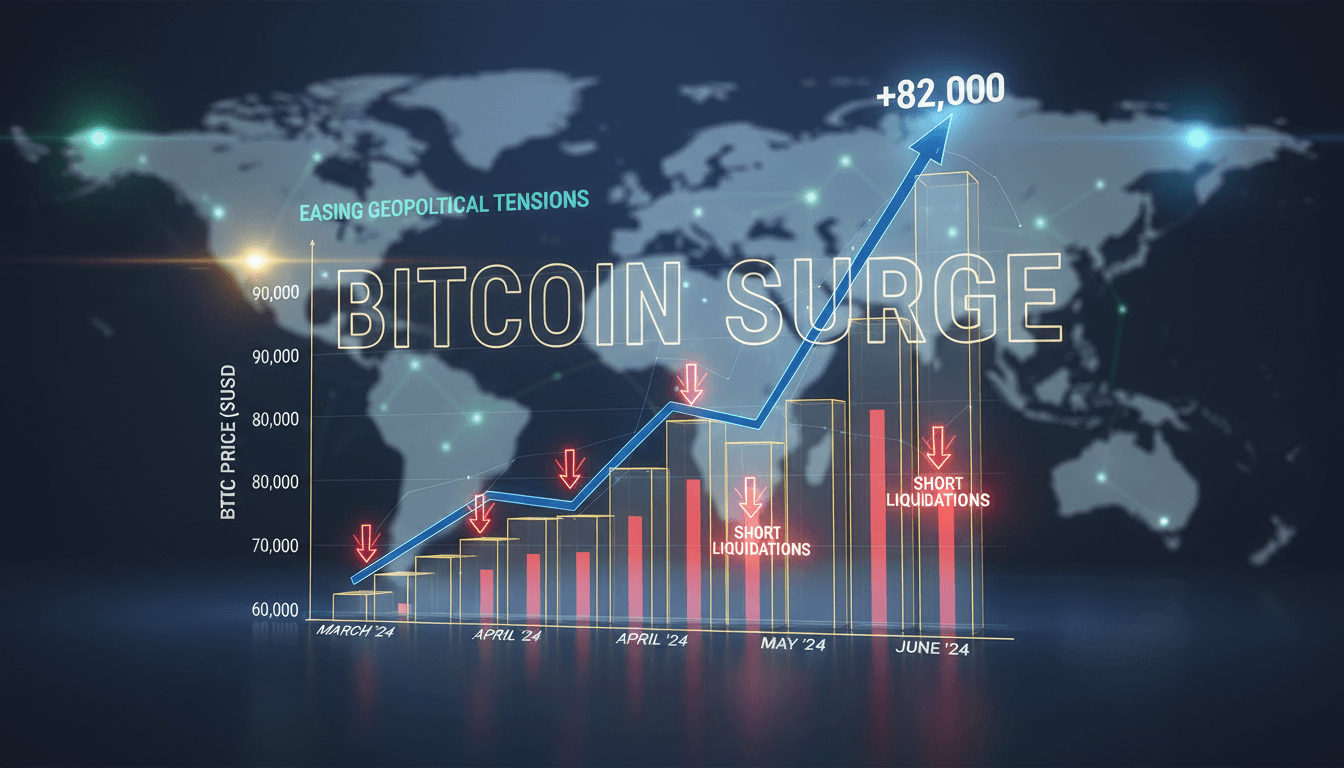 Bitcoin price surpasses $82,000 triggering significant short liquidations