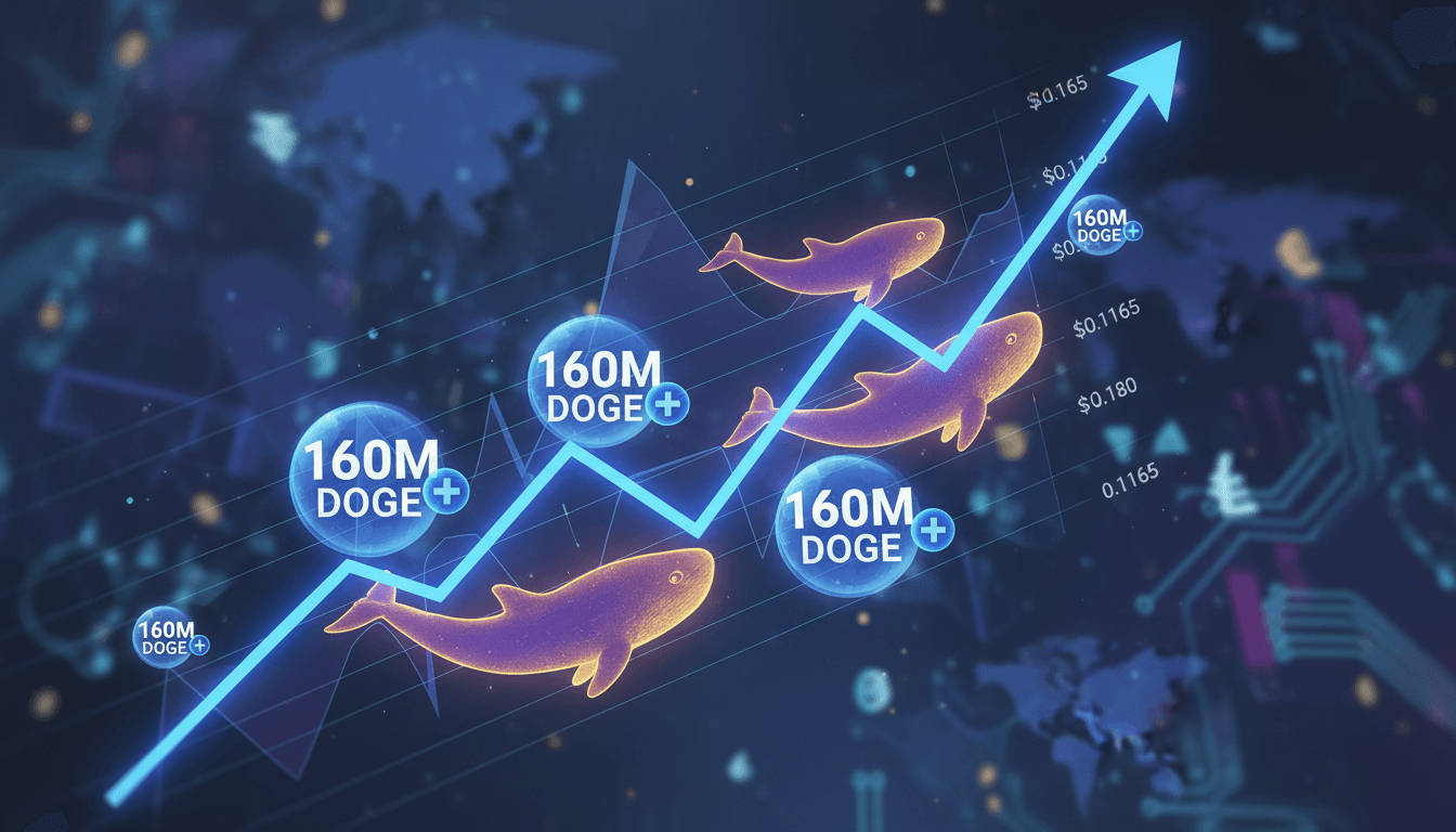 Chart showing Dogecoin price surge and whale purchases