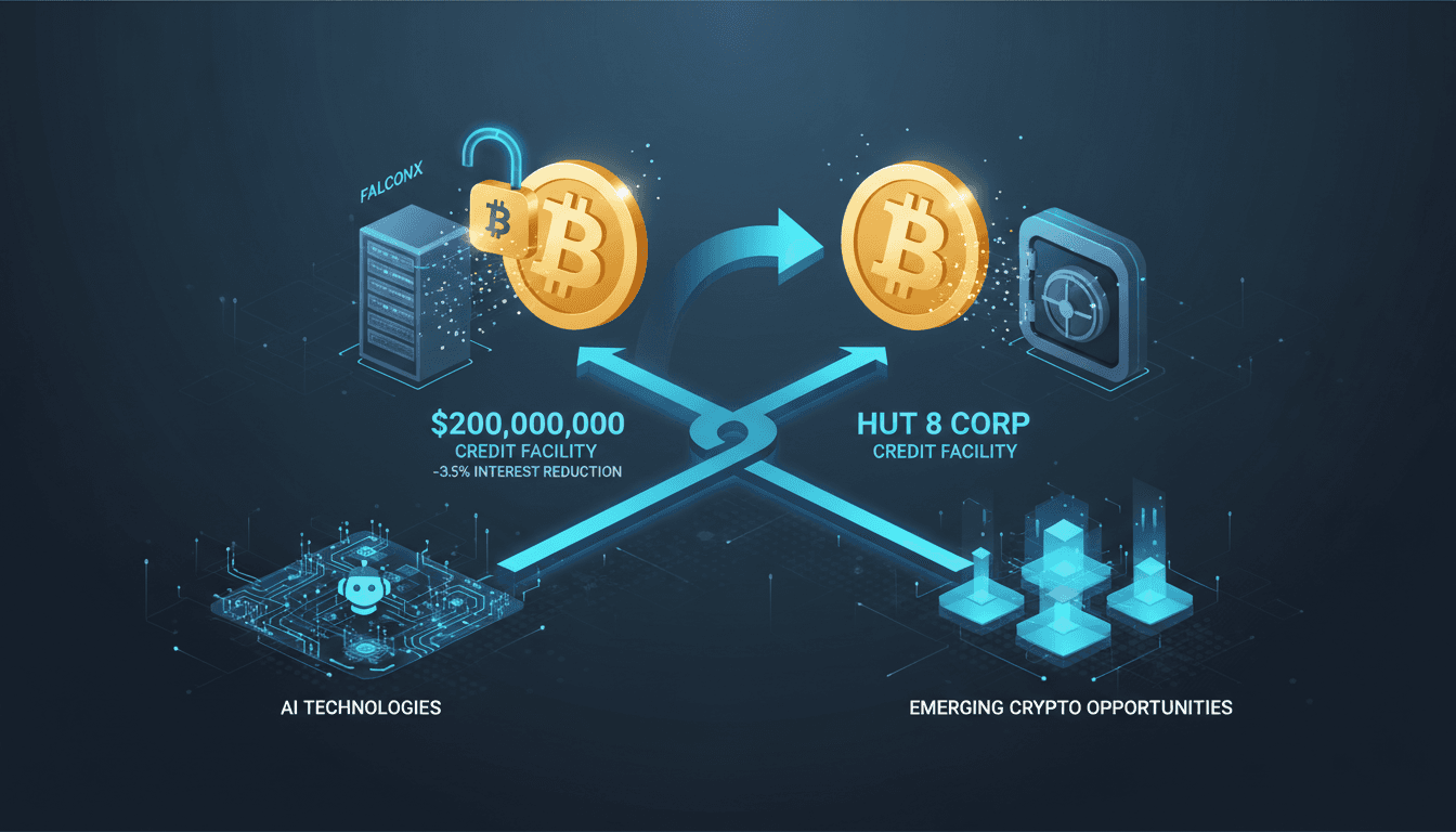 Hut 8 Corp secures $200 million bitcoin-backed credit facility with FalconX