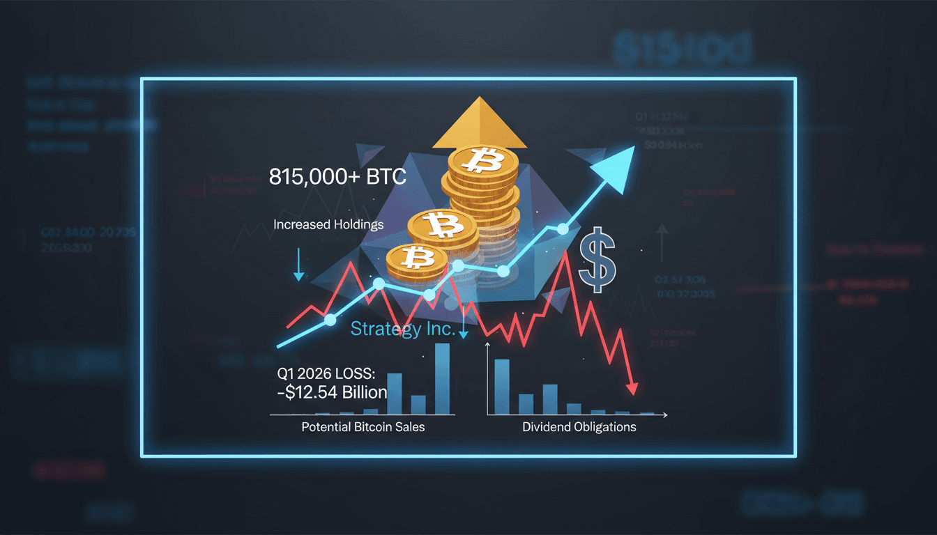 Strategy Inc. considers Bitcoin sales after reporting $12.54 billion loss in Q1 2026