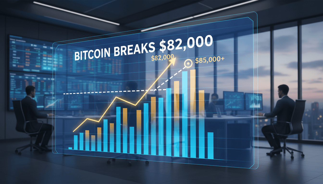 Bitcoin price surpasses $82,000 amid market recovery