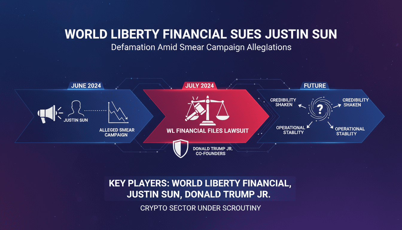 World Liberty Financial sues Justin Sun for defamation amid smear campaign allegations