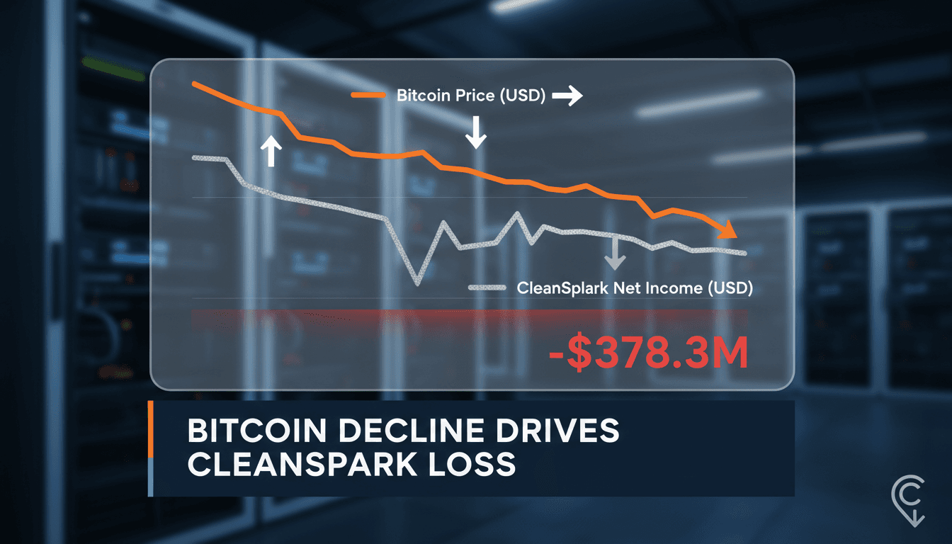 CleanSpark financial report highlighting Bitcoin price impact