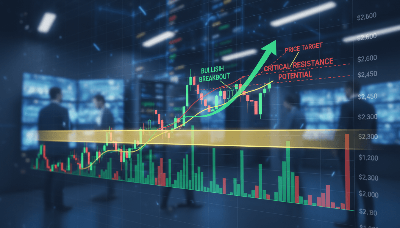 Ethereum price chart showing consolidation and breakout levels