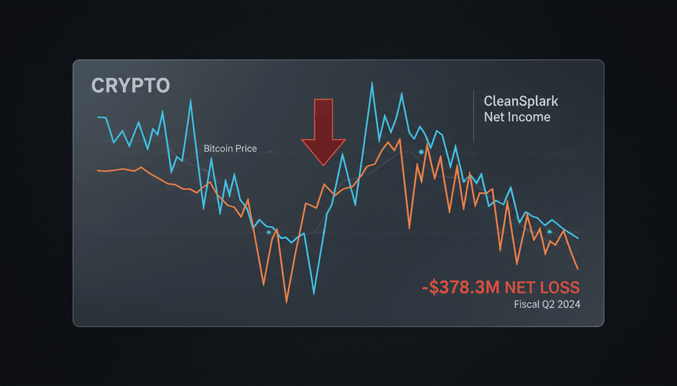 CleanSpark Reports $378.3 Million Net Loss Amid Bitcoin Price Decline