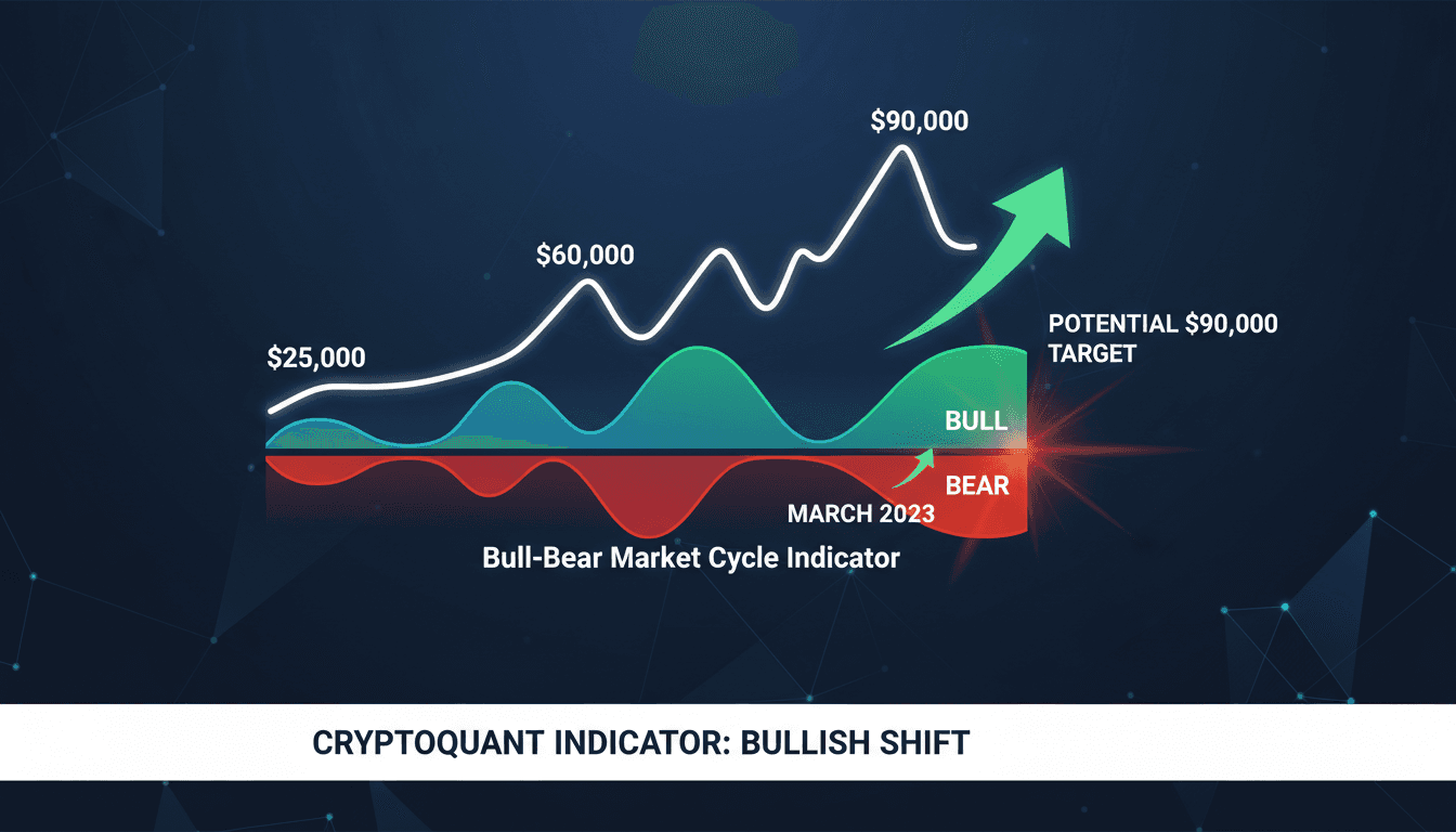 CryptoQuant's Bitcoin Bull-Bear Market Cycle Indicator Turns Bullish for First Time Since March 2023