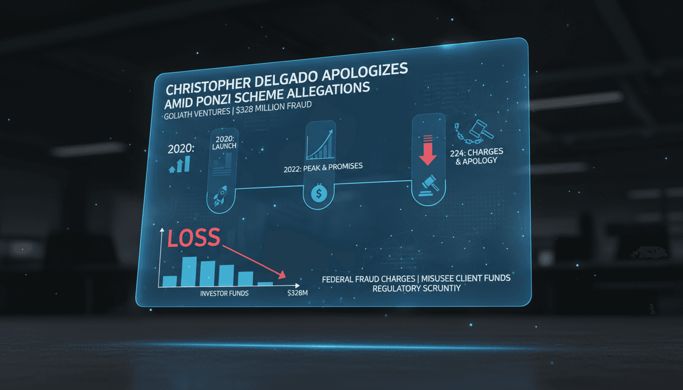 Former CEO Christopher Delgado Apologizes Amid $328 Million Ponzi Scheme Allegations