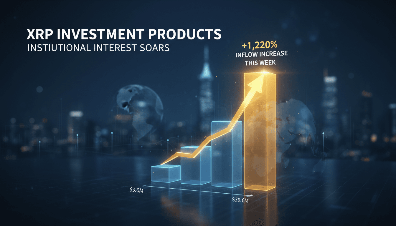 XRP investment products see 1,220% inflow increase amid institutional interest