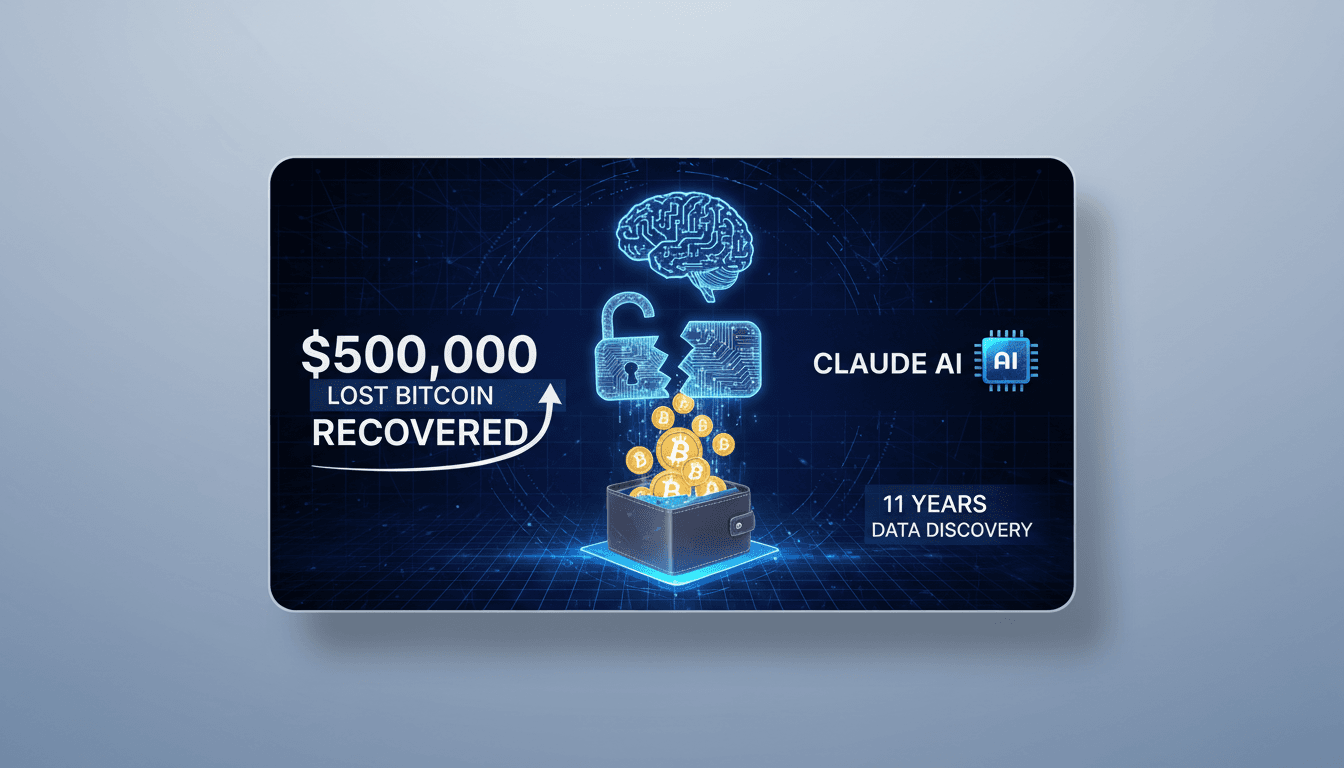 AI Enables Recovery of $500,000 in Lost Bitcoin After 11 Years