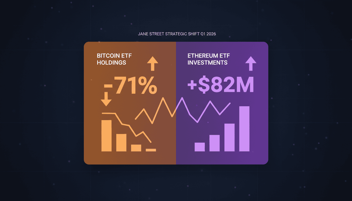 Jane Street reduces Bitcoin ETF holdings by 71% while increasing Ethereum investments