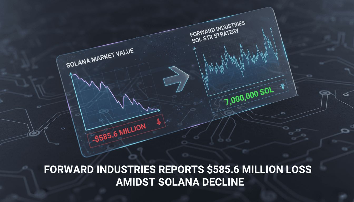 Forward Industries reports $585.6 million quarterly loss linked to Solana market decline