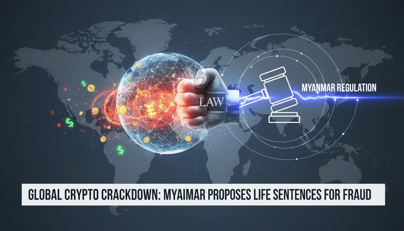 Myanmar's military government proposes severe penalties for cryptocurrency fraud.
