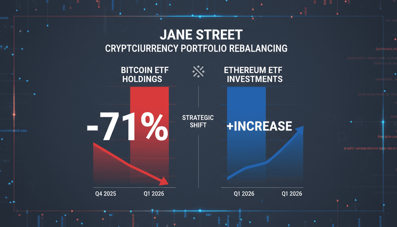 Jane Street reduces Bitcoin ETF holdings by 71% while increasing Ethereum investments