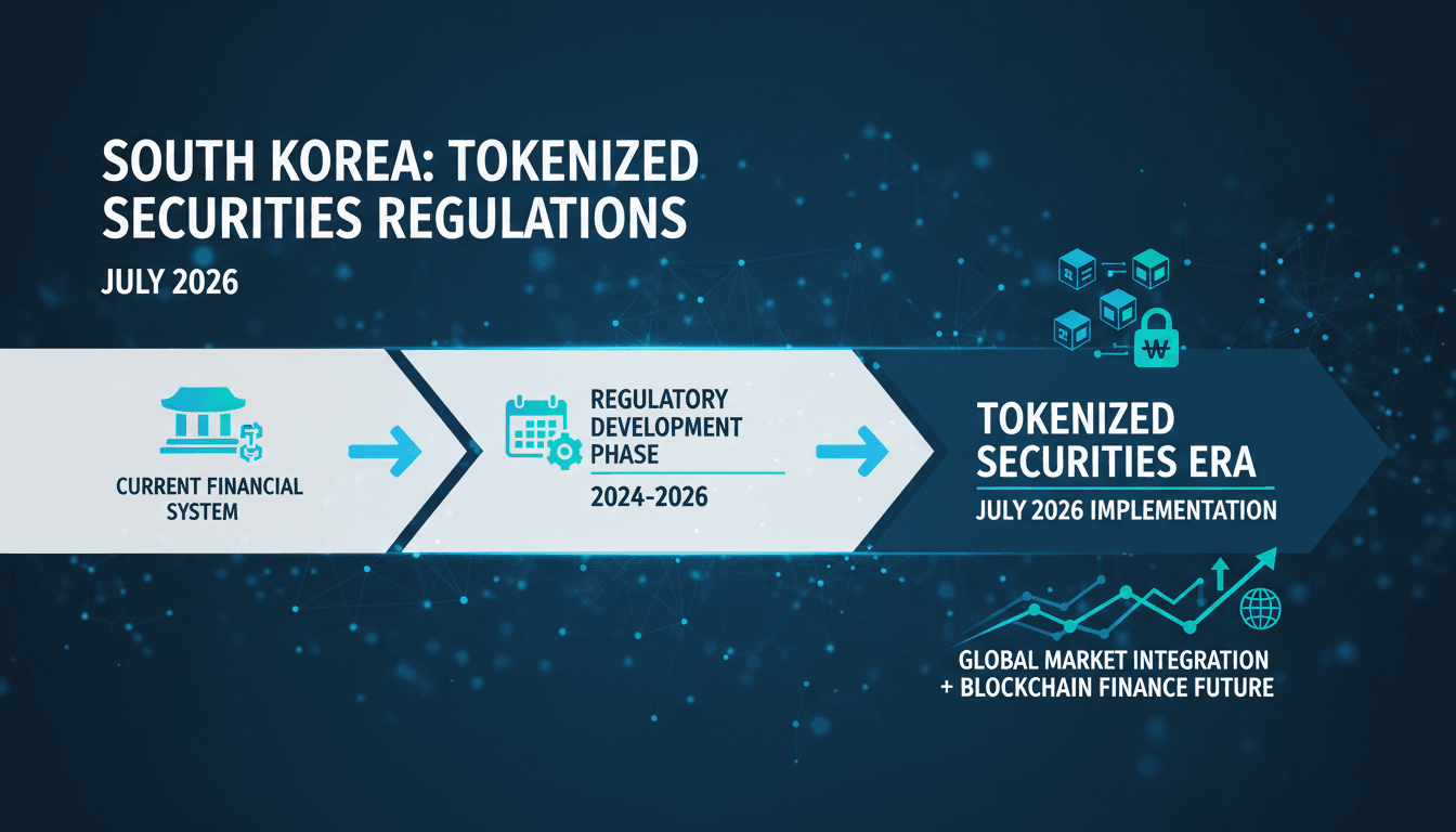 South Korea's Financial Services Commission announcement on tokenized securities regulations