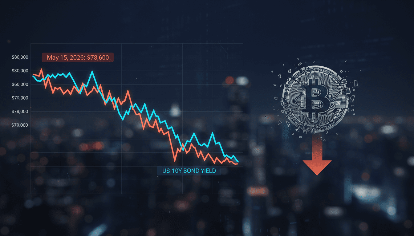 Bitcoin price drops below $79,000 amid inflation and bond yield concerns