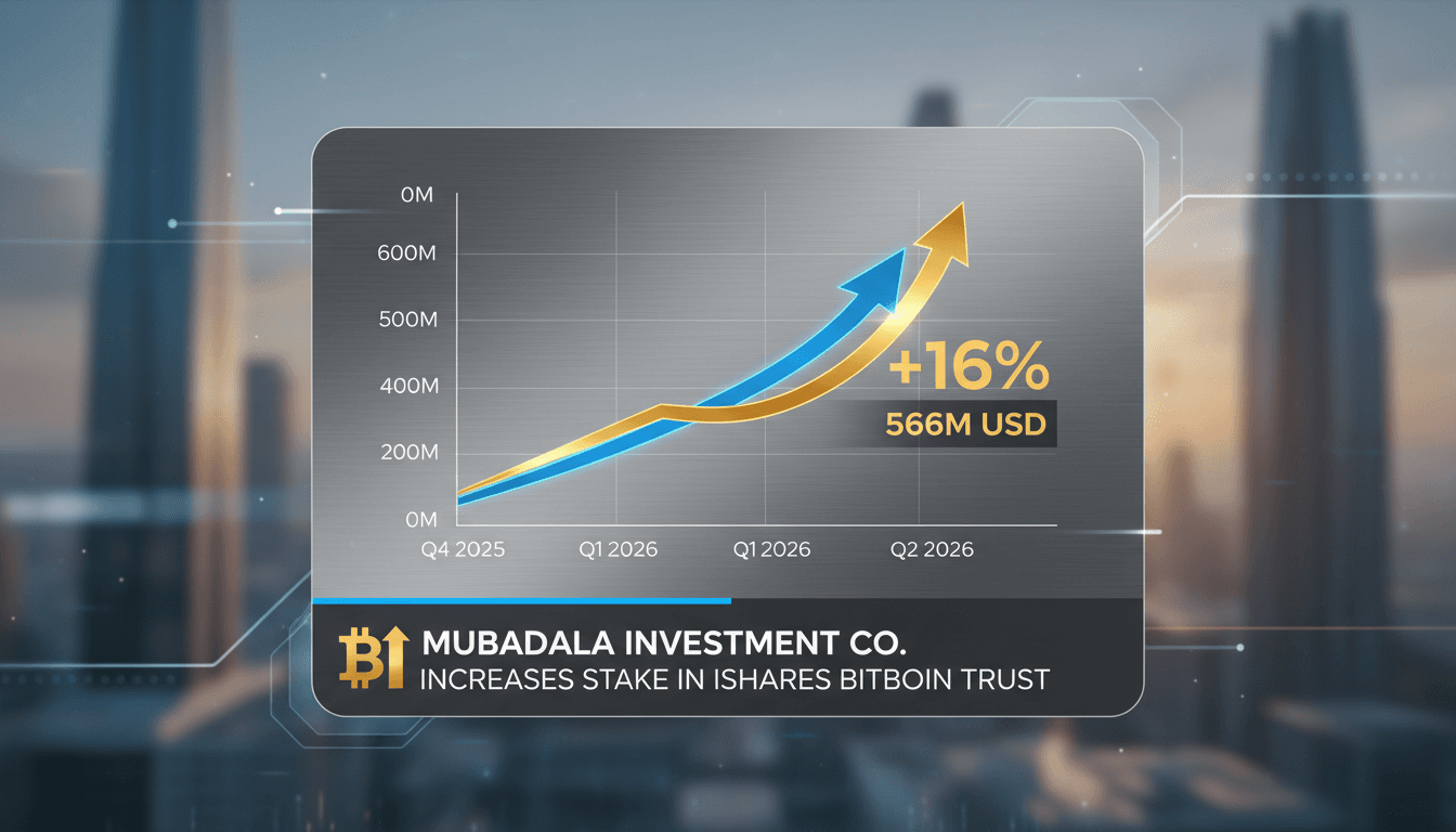 Mubadala Investment Company increases stake in BlackRock's iShares Bitcoin Trust by 16%