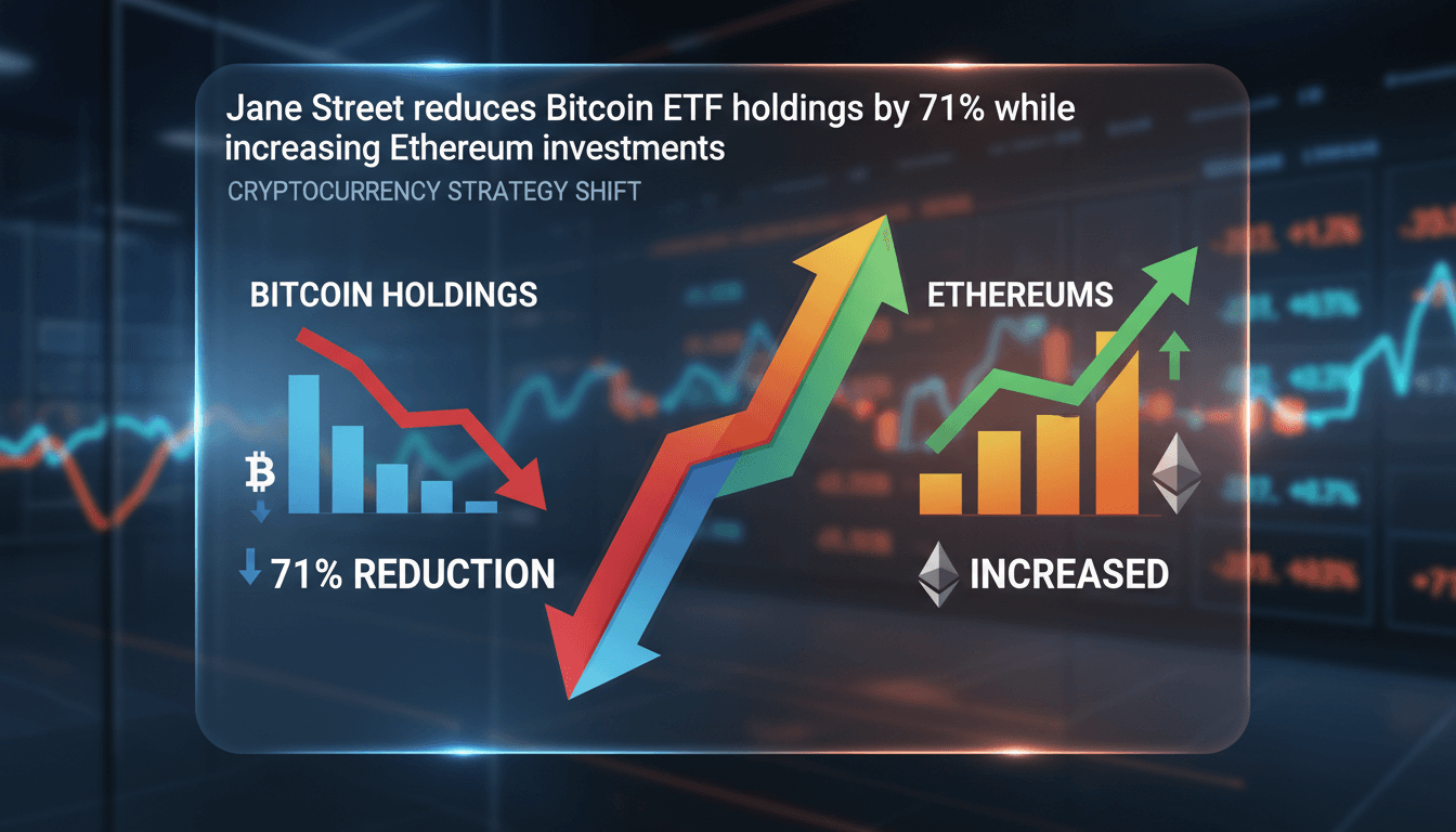 Jane Street reduces Bitcoin ETF holdings by 71% while increasing Ethereum investments