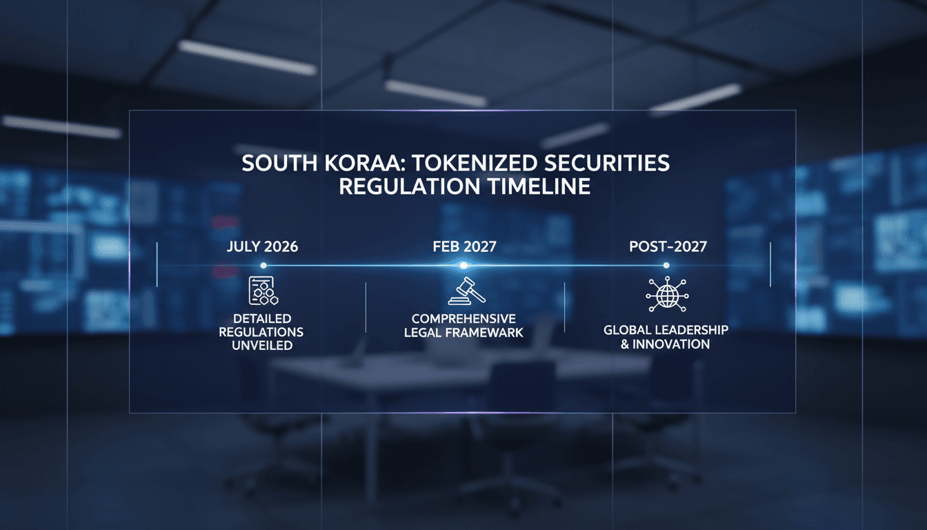 South Korea to Introduce Tokenized Securities Regulations by July 2026