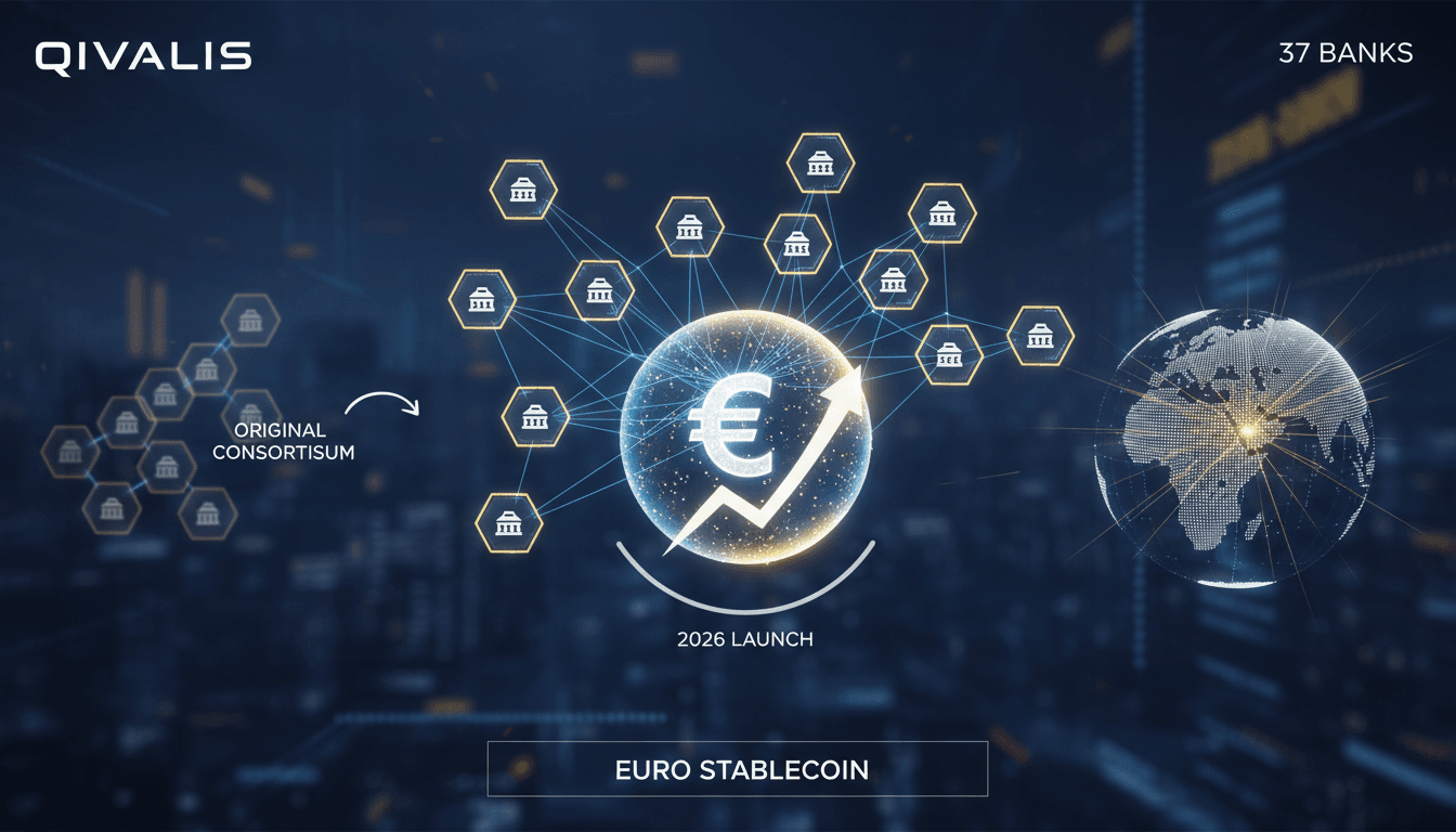 Qivalis consortium expands to 37 banks ahead of euro stablecoin launch